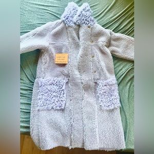 Rachel Comey Lavender Reversible Shearling Jacket